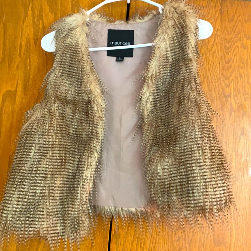 Feather vest